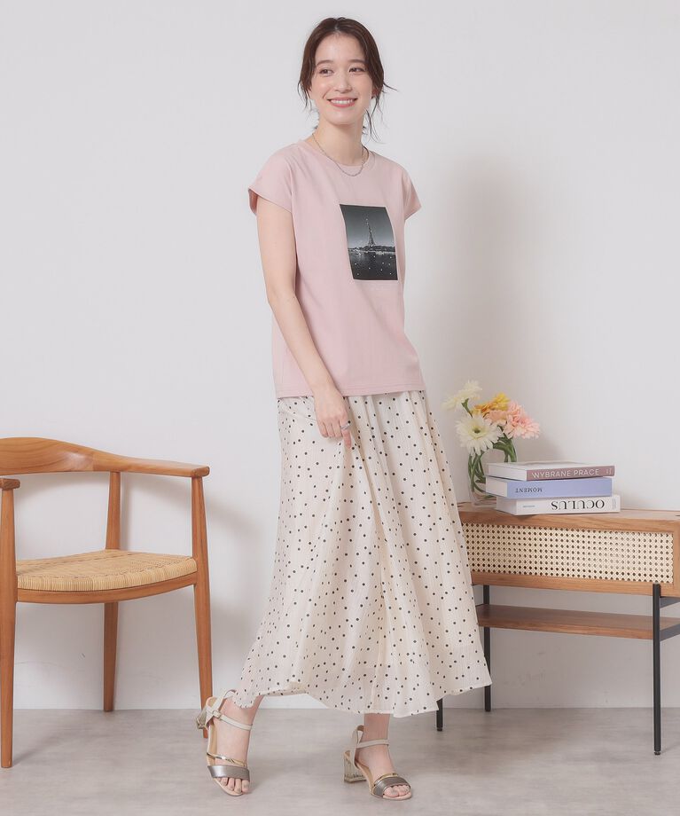 ITS’DEMO「【手洗い可】フォトフレンチTシャツ」|Tシャツ・カットソー|