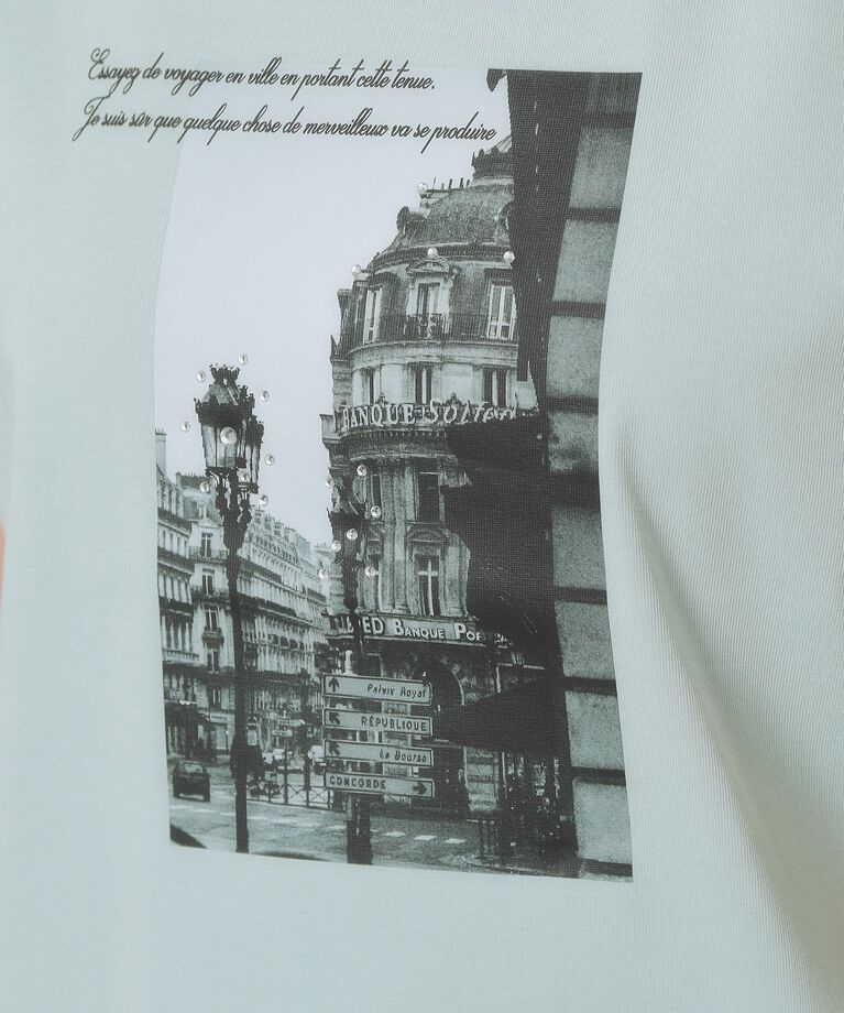 ITS’DEMO「【手洗い可】フォトフレンチTシャツ」|Tシャツ・カットソー|