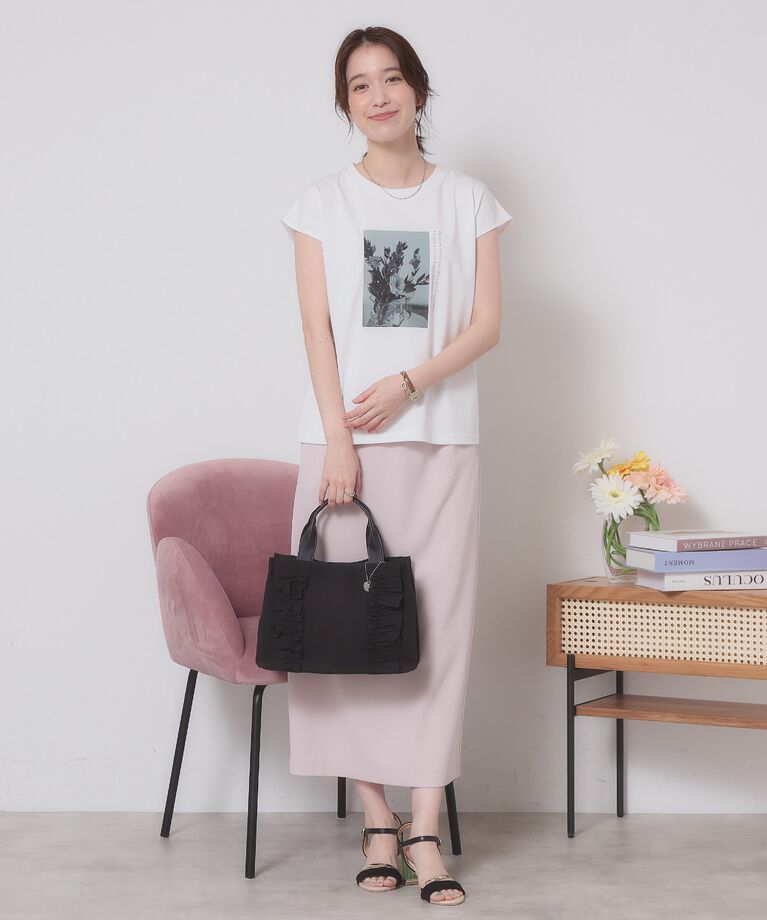 ITS’DEMO「【手洗い可】フォトフレンチTシャツ」|Tシャツ・カットソー|