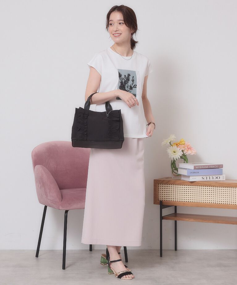 ITS’DEMO「【手洗い可】フォトフレンチTシャツ」|Tシャツ・カットソー|