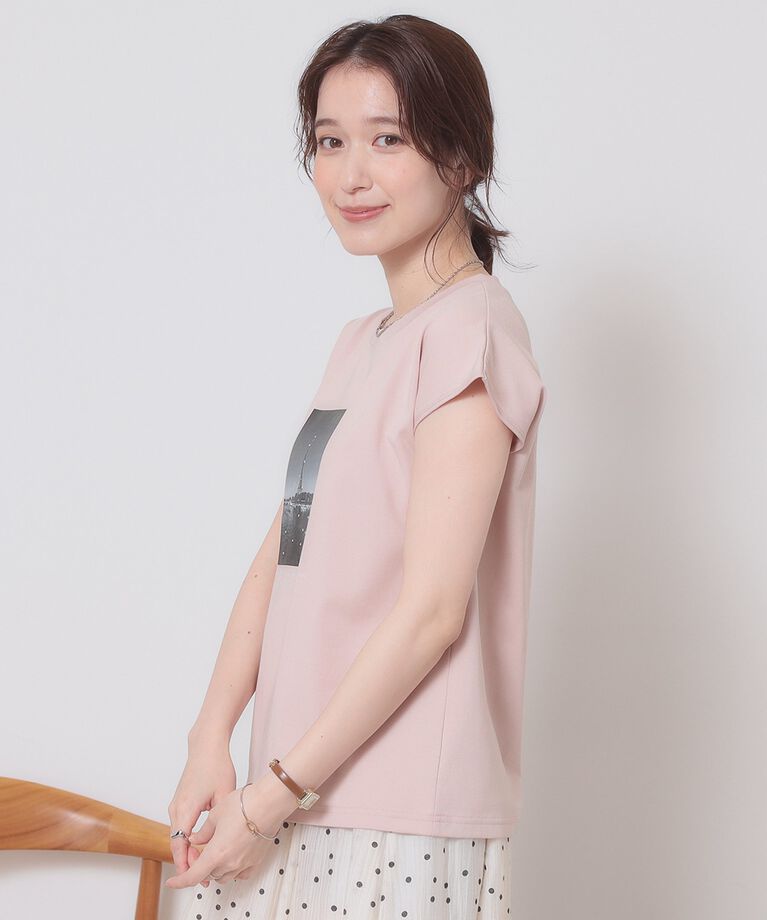 ITS’DEMO「【手洗い可】フォトフレンチTシャツ」|Tシャツ・カットソー|