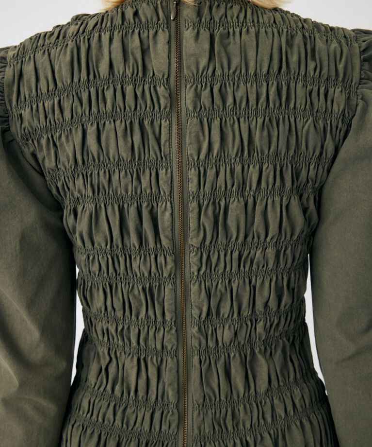 MOUSSY「SHIRRING GATHER ドレス」|ワンピース|