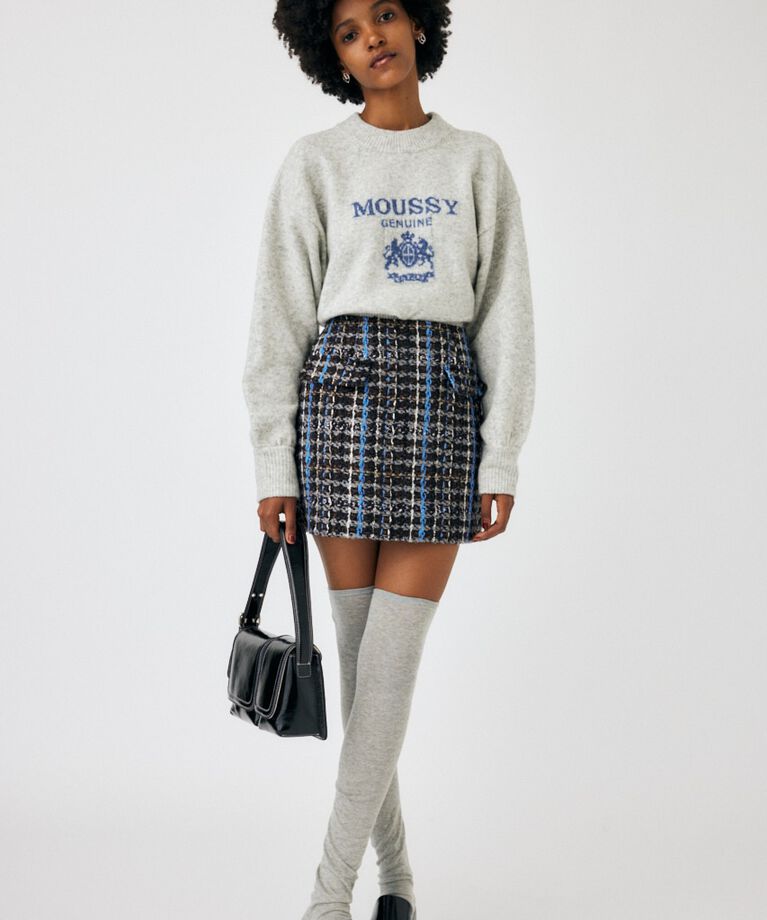 MOUSSY「NEP TWEED ミニスカート」|スカート|BRN