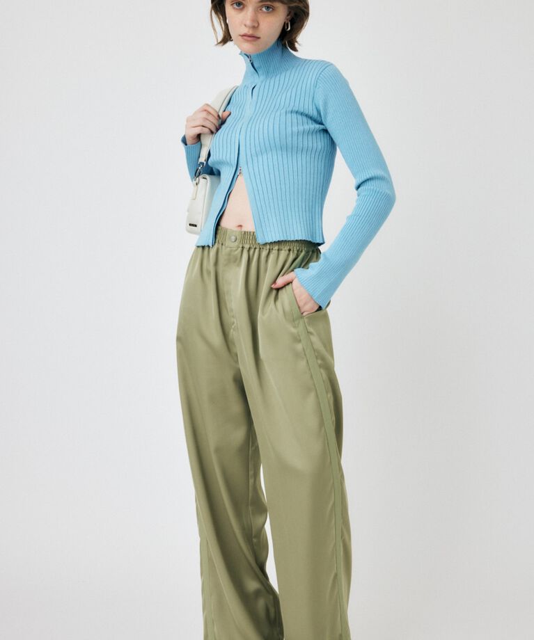 MOUSSY「SATIN  LINE パンツ」|その他|L/KHA1