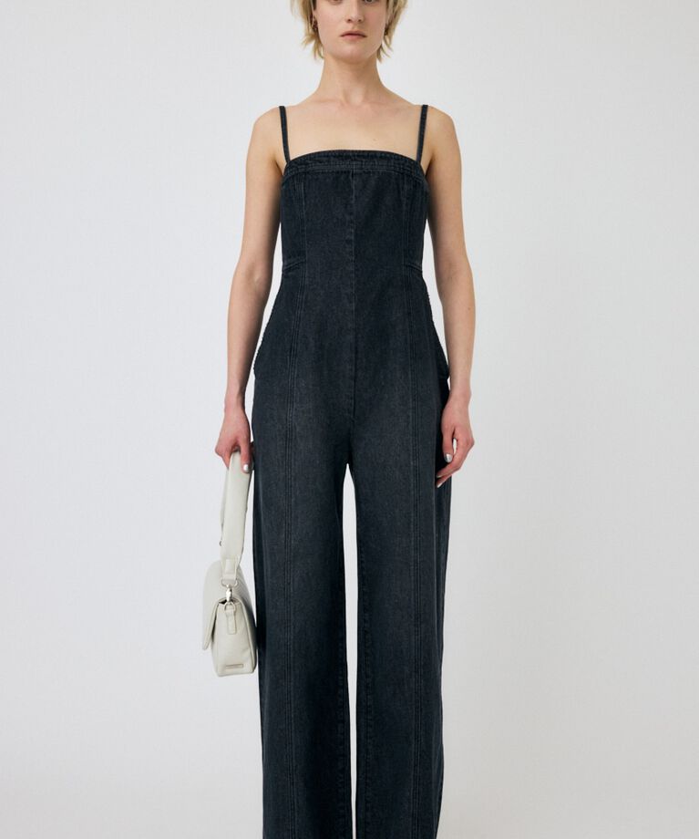 MOUSSY「STRAP BARE オールインワン」|その他|BLK