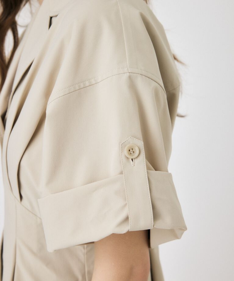 MOUSSY「OPEN COLLAR SAFARI ドレス」|ワンピース|