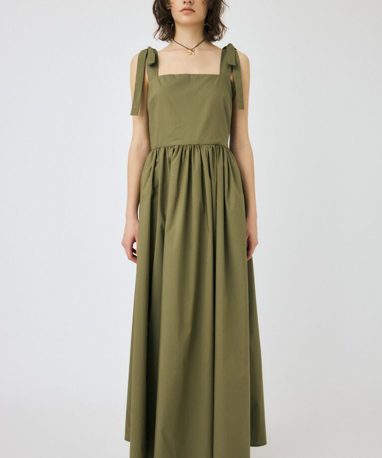 MOUSSY「SHOULDER RIBBON LONG ワンピース」|ワンピース|