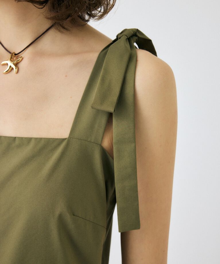MOUSSY「SHOULDER RIBBON LONG ワンピース」|ワンピース|