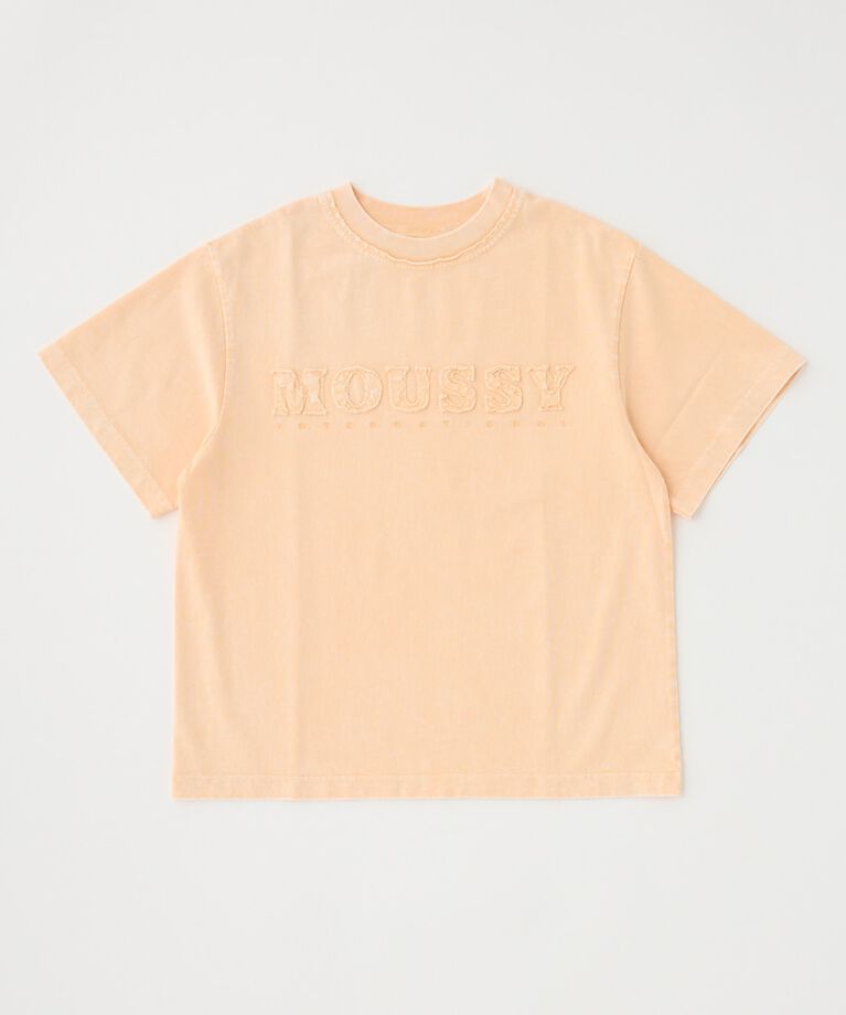 MOUSSY「WASHED PATCH MOUSSY Ｔシャツ」|Tシャツ・カットソー|L/ORG1