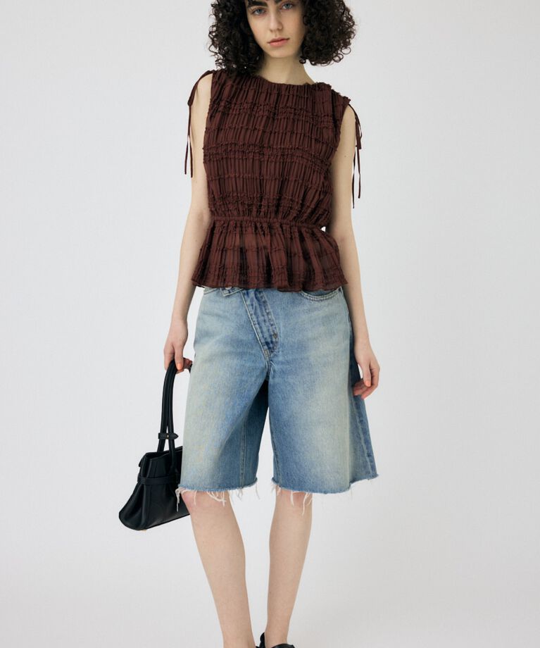 MOUSSY「FRILL CHIFFON ブラウス」|シャツ・ブラウス|