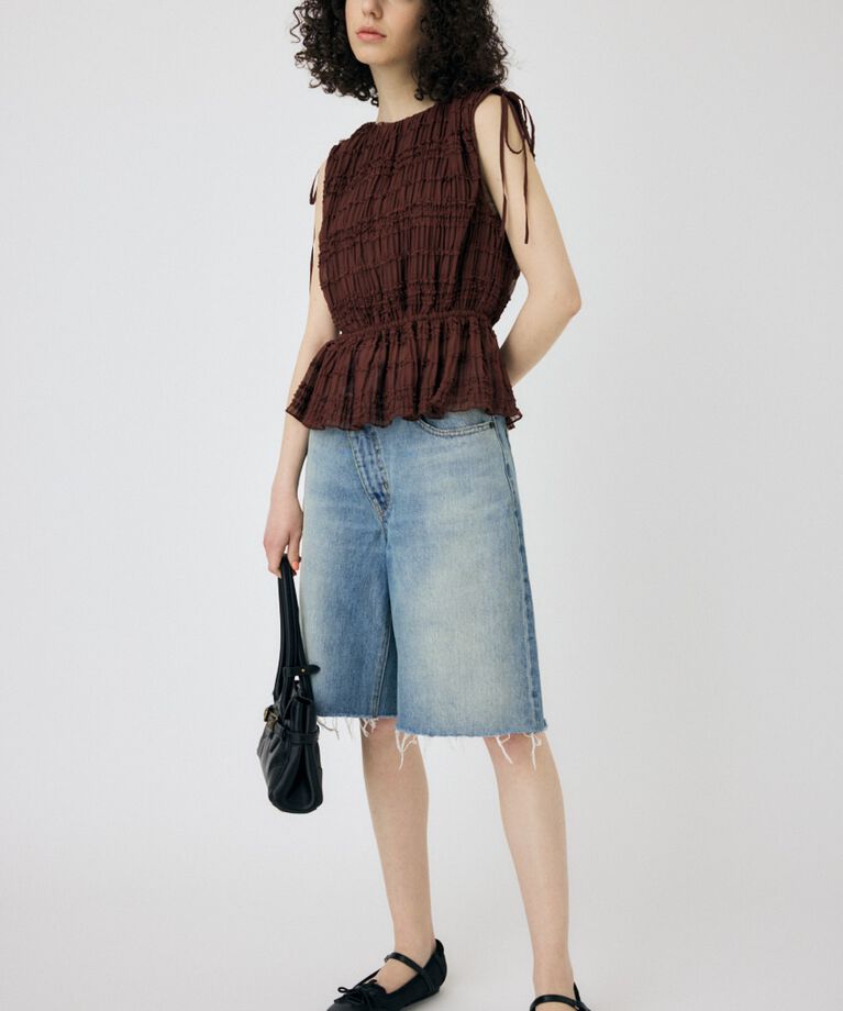 MOUSSY「FRILL CHIFFON ブラウス」|シャツ・ブラウス|