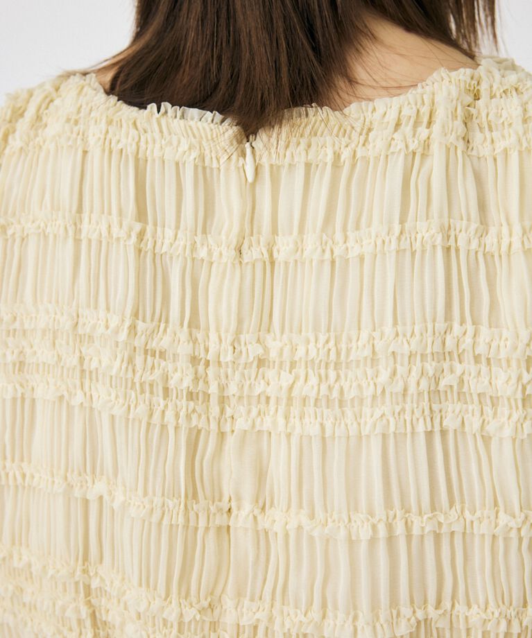 MOUSSY「FRILL CHIFFON ブラウス」|シャツ・ブラウス|