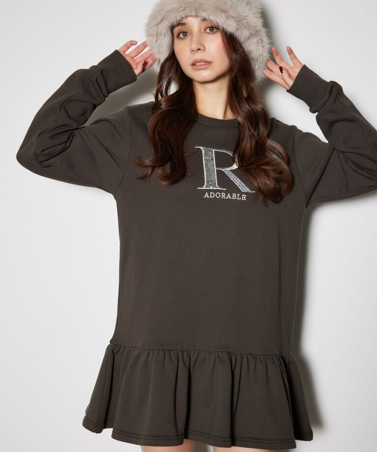 rienda「ティアードフリルスウェットミニワンピース」|ワンピース|KHA