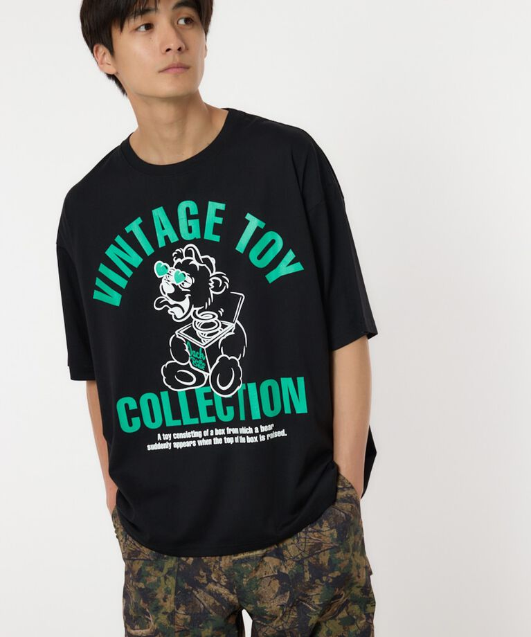 RODEO CROWNS「スプリングベアTシャツ」|Tシャツ・カットソー|BLK
