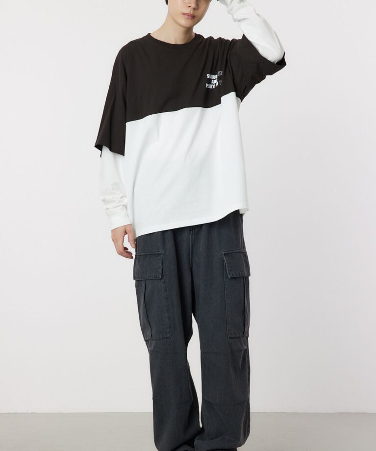 RODEO CROWNS「バイカラーL/S Tシャツ」|Tシャツ・カットソー|