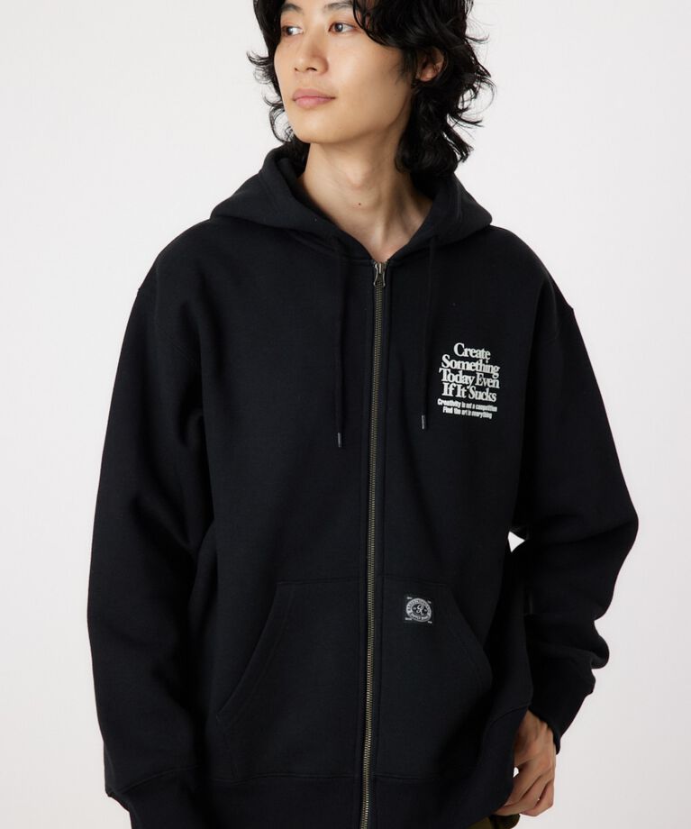 RODEO CROWNS「bayside ジップフーディー」|パーカー|BLK