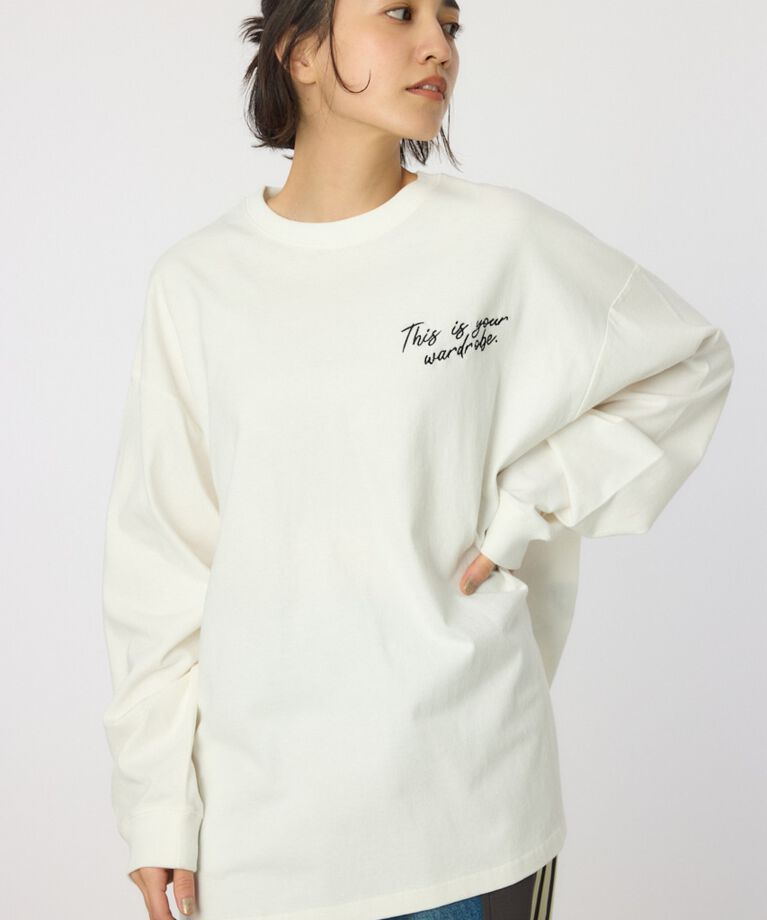 RODEO CROWNS「BACK SKETCH LOGO ロングTシャツ」|Tシャツ・カットソー|O/WHT1