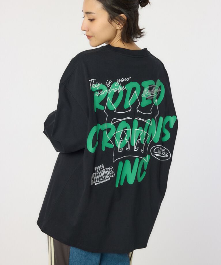 RODEO CROWNS「BACK SKETCH LOGO ロングTシャツ」|Tシャツ・カットソー|