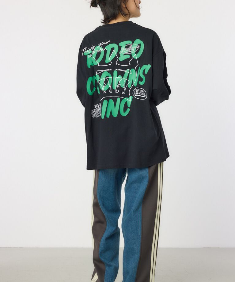 RODEO CROWNS「BACK SKETCH LOGO ロングTシャツ」|Tシャツ・カットソー|