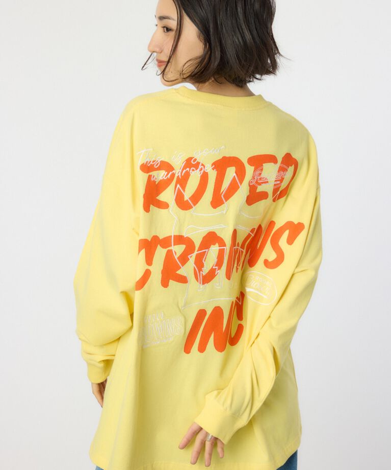 RODEO CROWNS「BACK SKETCH LOGO ロングTシャツ」|Tシャツ・カットソー|