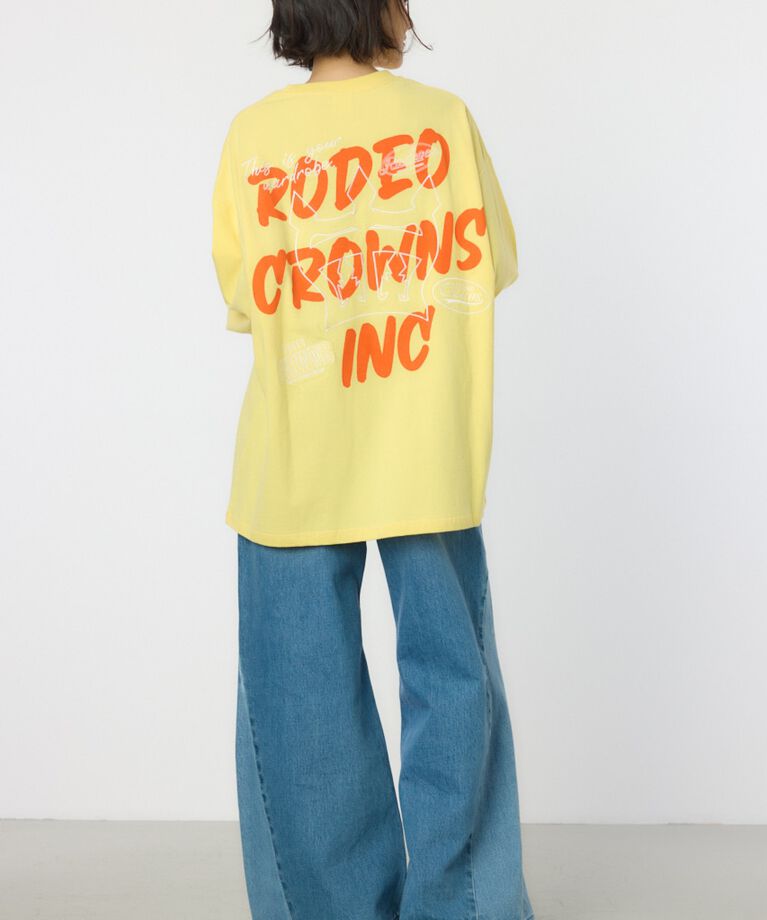 RODEO CROWNS「BACK SKETCH LOGO ロングTシャツ」|Tシャツ・カットソー|