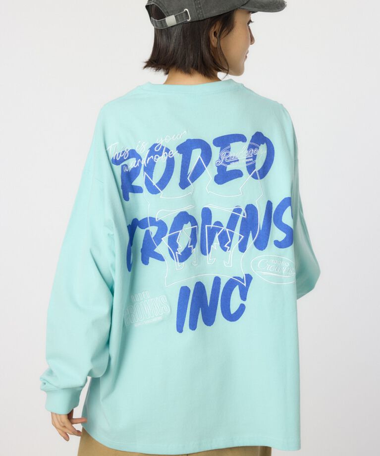 RODEO CROWNS「BACK SKETCH LOGO ロングTシャツ」|Tシャツ・カットソー|