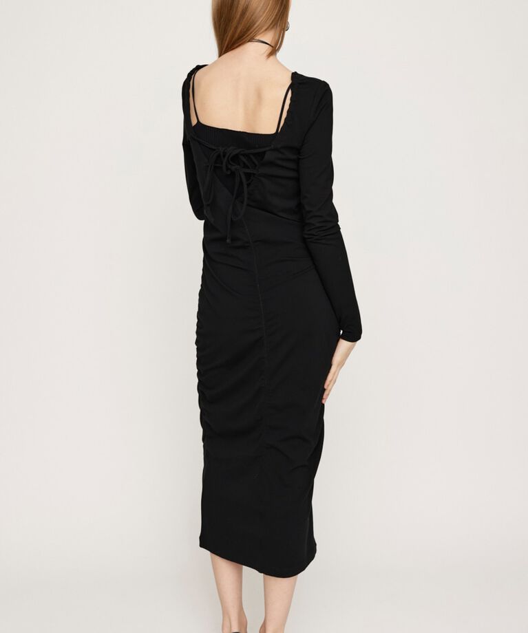 SLY「SHIRRING RIBBON 2WAY ワンピース」|ワンピース|