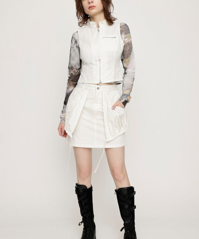 SLY「HIGH NECKED COMPACT ベスト」|タンクトップ|