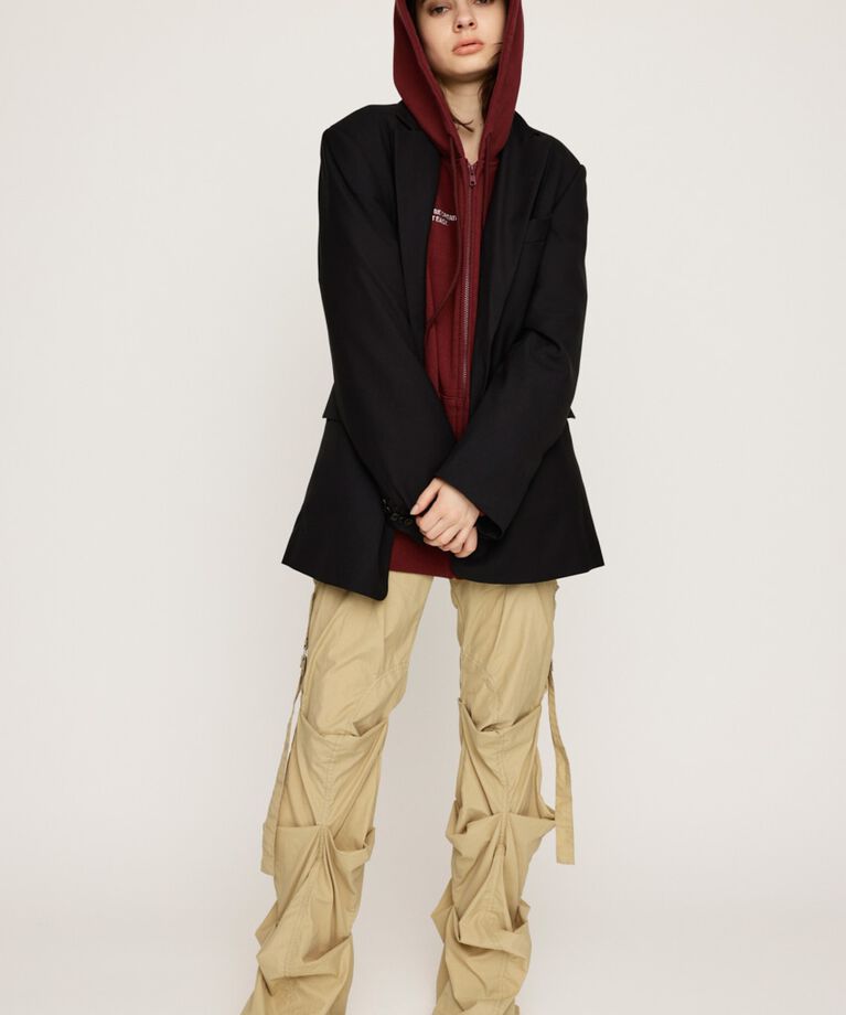 SLY「NYLON TUCK FLARE パンツ」|その他|