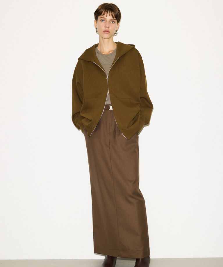 SLY「DOUBLE KNIT ZIP パーカー」|パーカー|