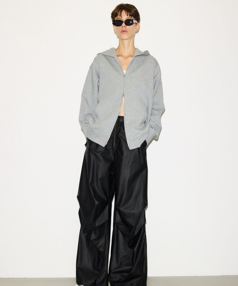 SLY「DOUBLE KNIT ZIP パーカー」|パーカー|