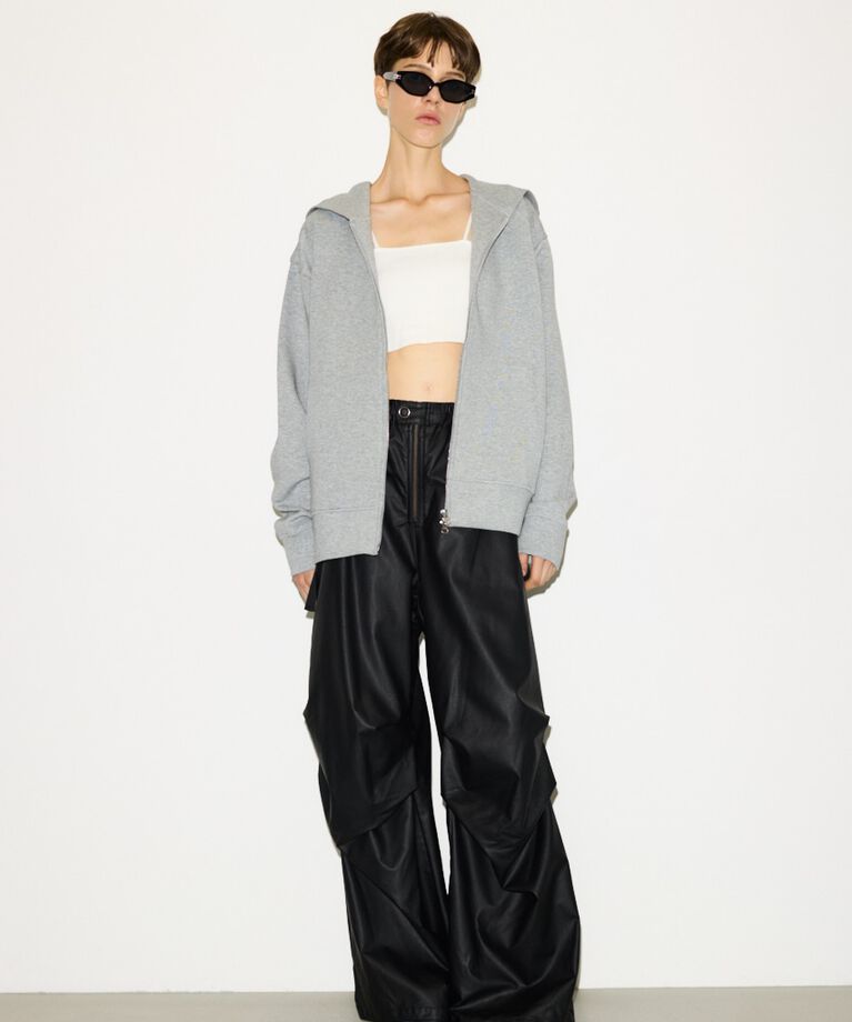 SLY「DOUBLE KNIT ZIP パーカー」|パーカー|