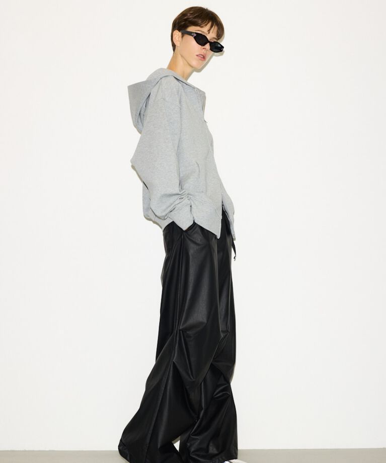 SLY「DOUBLE KNIT ZIP パーカー」|パーカー|