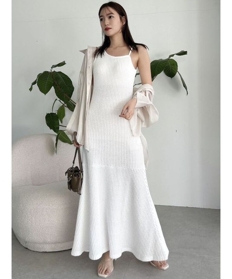 dazzlin「【WEB限定】ワッフルアシメマーメイドワンピース」|ワンピース|