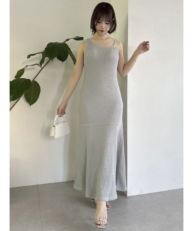 dazzlin「【WEB限定】ワッフルアシメマーメイドワンピース」|ワンピース|