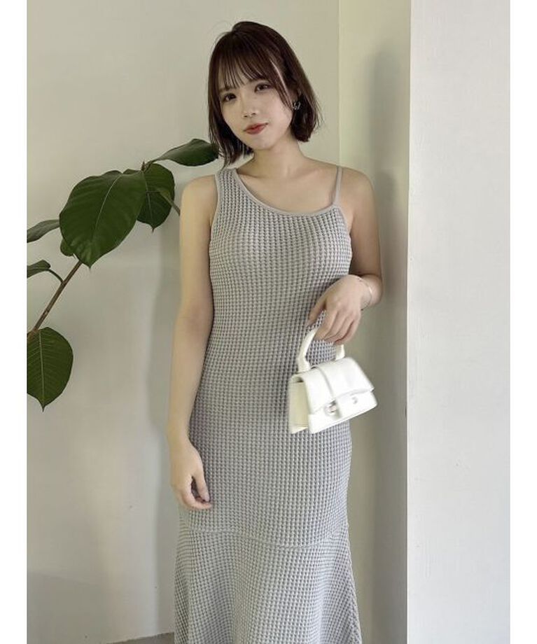 dazzlin「【WEB限定】ワッフルアシメマーメイドワンピース」|ワンピース|