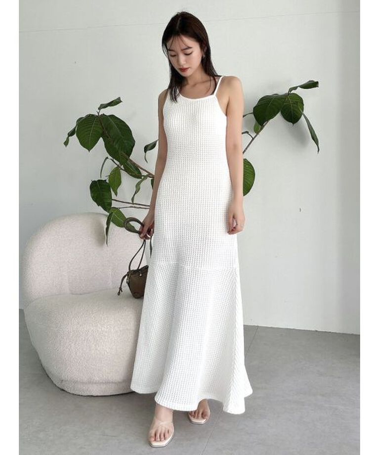 dazzlin「【WEB限定】ワッフルアシメマーメイドワンピース」|ワンピース|