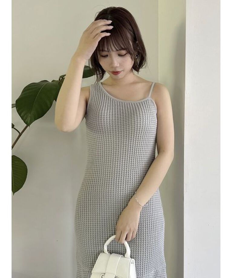 dazzlin「【WEB限定】ワッフルアシメマーメイドワンピース」|ワンピース|