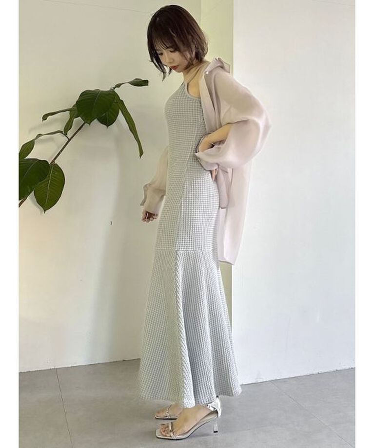 dazzlin「【WEB限定】ワッフルアシメマーメイドワンピース」|ワンピース|