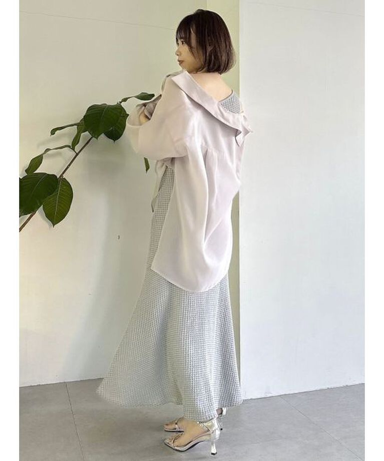 dazzlin「【WEB限定】ワッフルアシメマーメイドワンピース」|ワンピース|