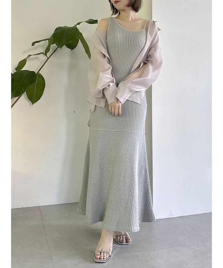 dazzlin「【WEB限定】ワッフルアシメマーメイドワンピース」|ワンピース|