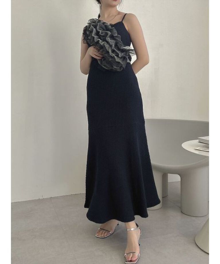 dazzlin「【WEB限定】ワッフルアシメマーメイドワンピース」|ワンピース|