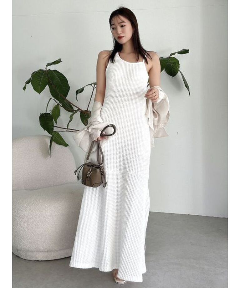 dazzlin「【WEB限定】ワッフルアシメマーメイドワンピース」|ワンピース|