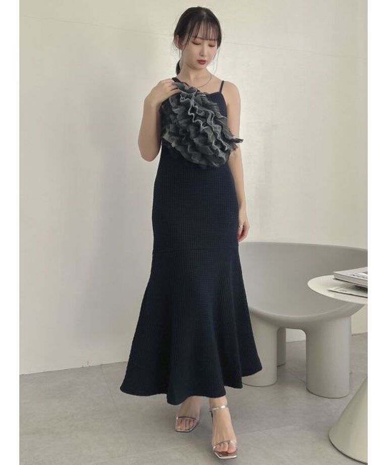 dazzlin「【WEB限定】ワッフルアシメマーメイドワンピース」|ワンピース|
