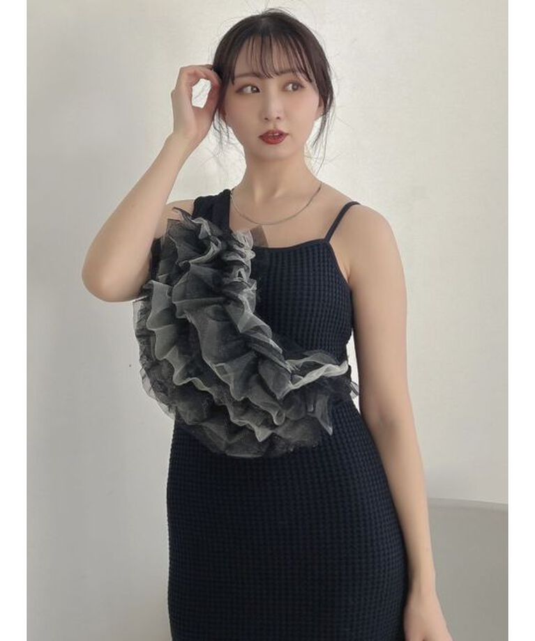 dazzlin「【WEB限定】ワッフルアシメマーメイドワンピース」|ワンピース|