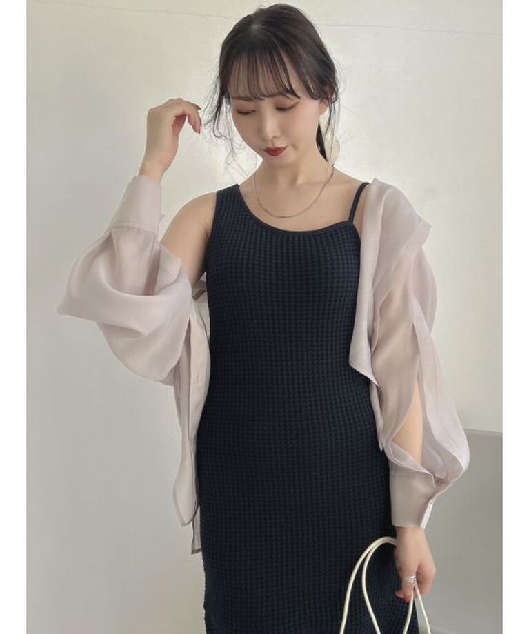 dazzlin「【WEB限定】ワッフルアシメマーメイドワンピース」|ワンピース|