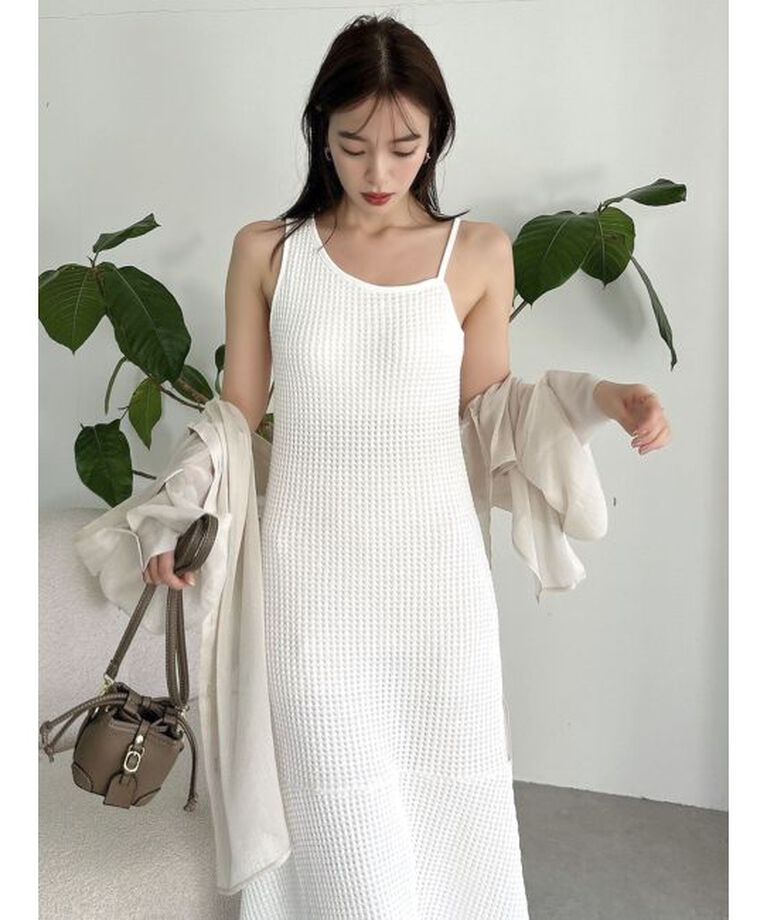 dazzlin「【WEB限定】ワッフルアシメマーメイドワンピース」|ワンピース|