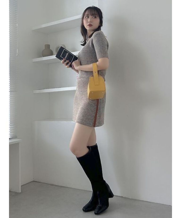 dazzlin「【WEB限定】ファンシーカラーニットミニスカート」|スカート|