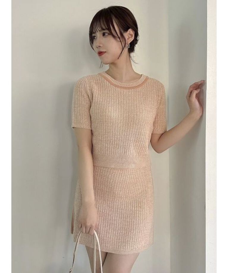 dazzlin「【WEB限定】ファンシーカラーニットミニスカート」|スカート|