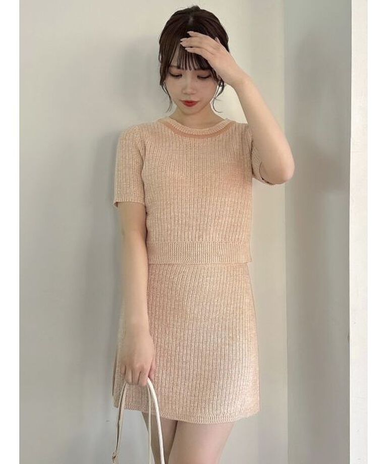 dazzlin「【WEB限定】ファンシーカラーニットミニスカート」|スカート|